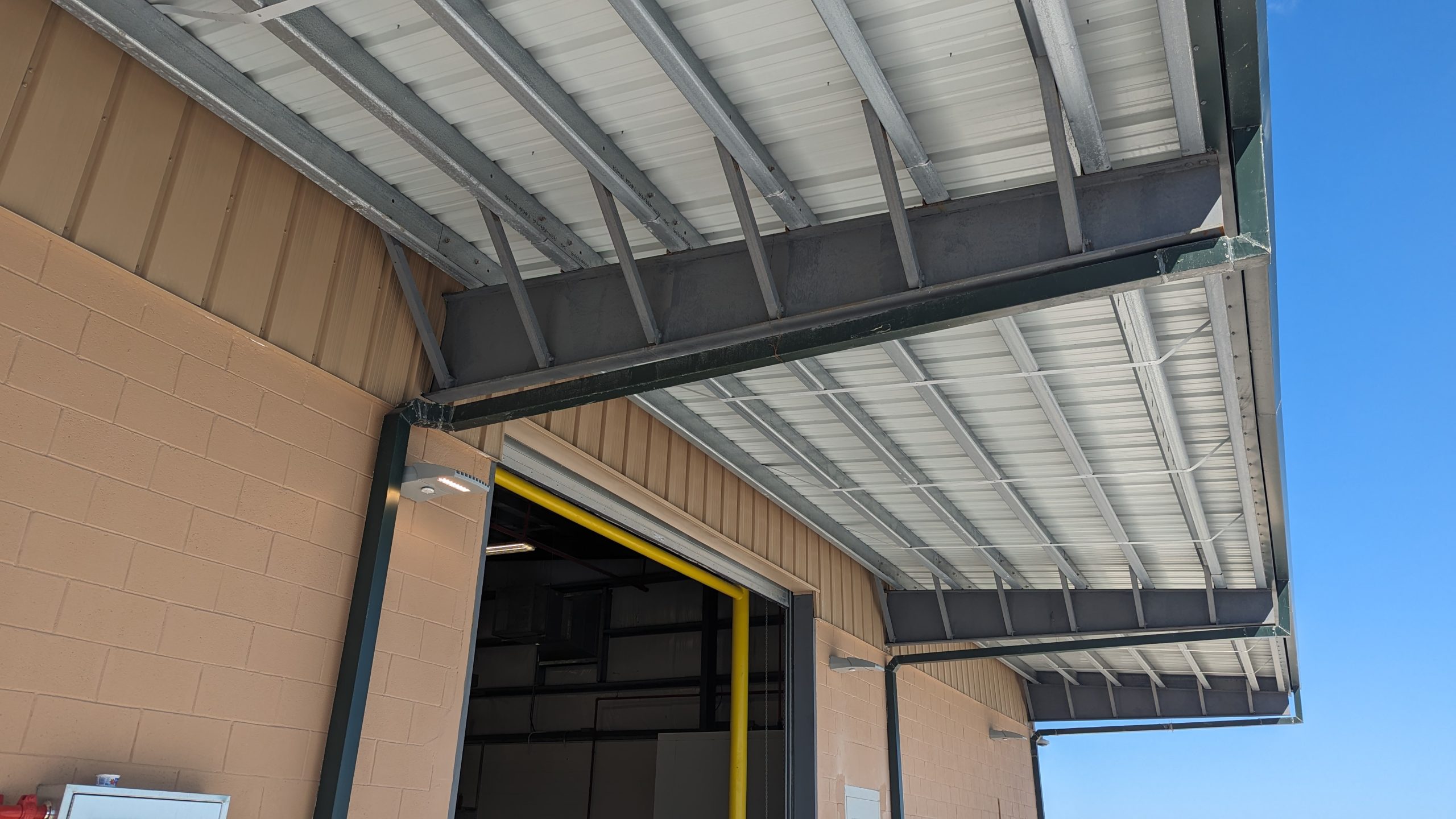 exterior canopy framing hurricane rated